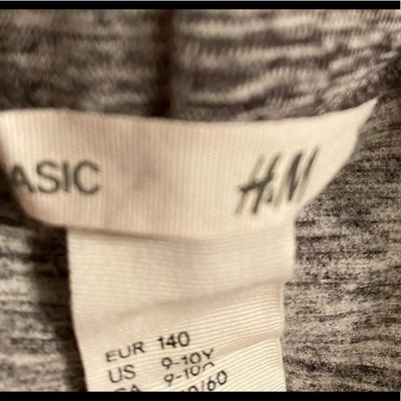 H.M. EUC GIRLS LEGGINGS PANTS BOTTOMS BLACK WHITE SIZE 9 10 - Picture 4 of 4